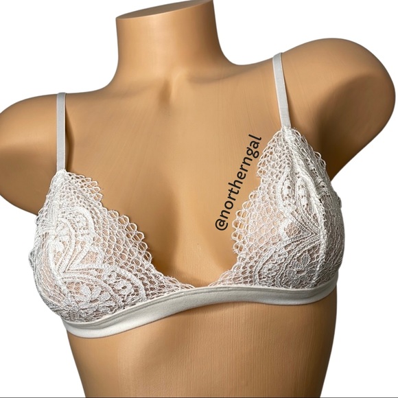 2 Bralettes Bundle-Victoria’s Secret Unlined Lacey Bralette - Picture 4 of 12